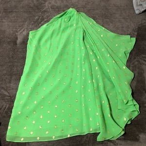 One shoulder Lily Pulitzer dress.